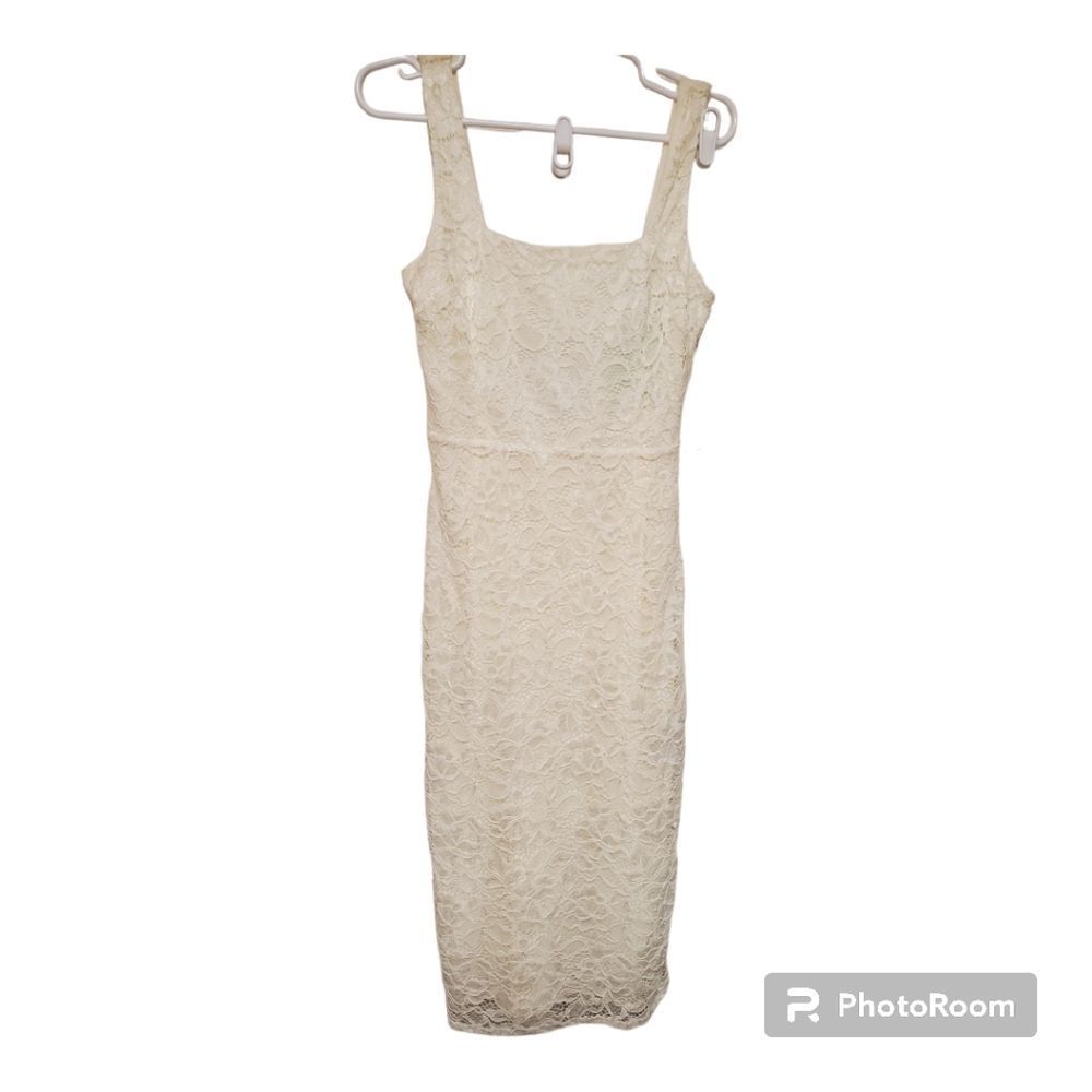 Sam edelman lace open back midi dress size 6